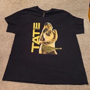 Tate McRae Miss Possessive Tour 2025 T Shirt Black XL - NEW Front & Back Graphic